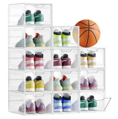 👟 12x SONGMICS transparente Schuhboxen (bis 44) für 31,99€ (statt 60€)