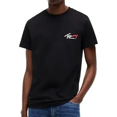 👕 Tommy Jeans TJM Slim Sign Chest T-Shirt für 15,19€ (statt 26€)