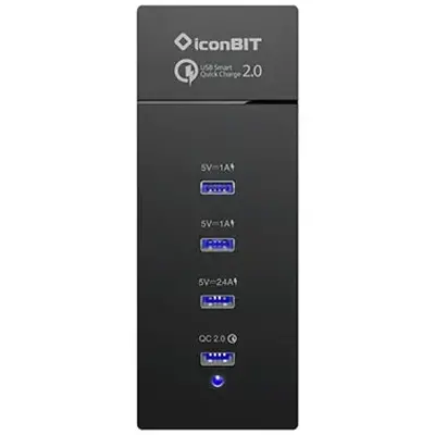 🔌 IconBIT FTB 4U6QC 4-Port USB Universalladegerät für 10,99€ (statt 20€)