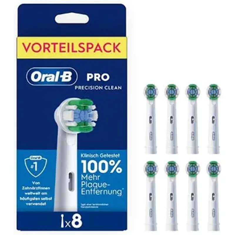 🪥 8er Pack Oral-B Aufsteckbürsten PRO Precision Clean ab 18€ (statt 23€)