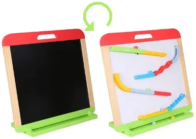 🖌️ SpielMaus 3-in-1 Kinder Tafel mit Kugelbahn für 19,99€ (statt 30€)