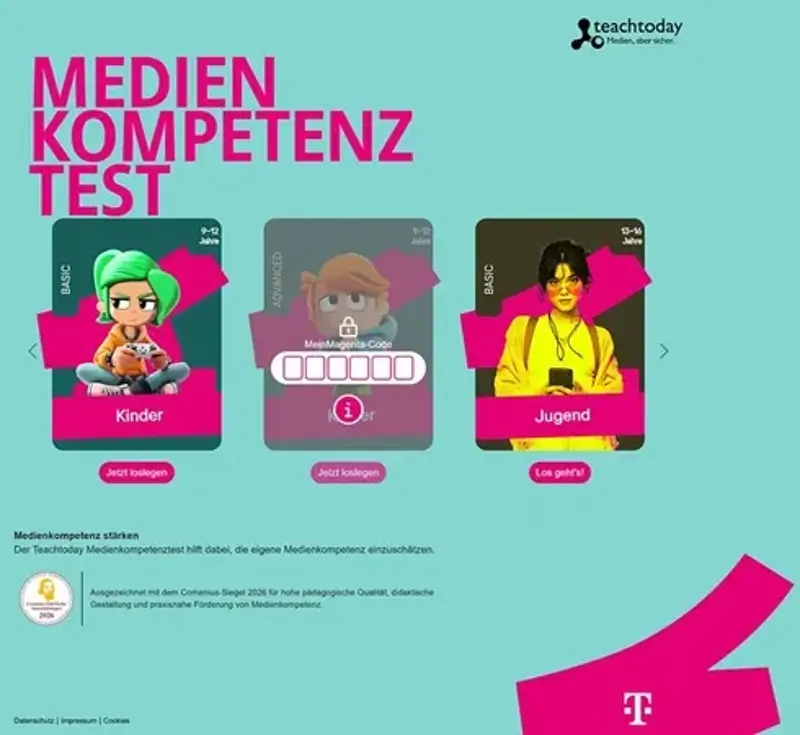 🤯 Magenta Moments: Kostenlosen Medien Kompetenz Test abfassen