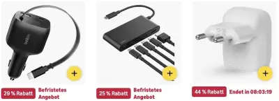 🧑‍💻🛜🔋 Amazon: Belkin Produkte im Sale z.B. 20000mAh UltraCharge Powerbank für 43€ (statt 54€)