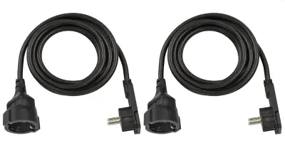 🔌🔌 2x Brennenstuhl 3m Verlängerungskabel mit Flachstecker für 9,86€ (statt 16€)