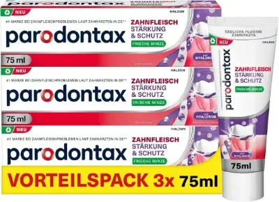 🪥 3er Pack Parodontax frische Minze Zahnpasta ab 12,95€ (statt 18€)