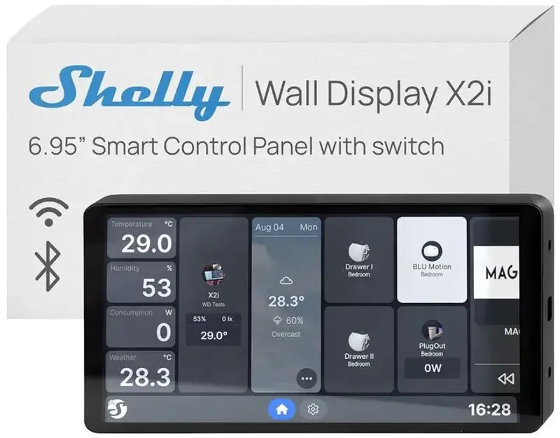 🏠 Shelly Wall Display X2i Wall Display für 99,39€ (statt 152€) – Refurb.