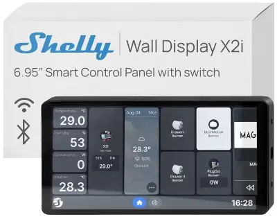 🏠 Shelly Wall Display X2i Wall Display für 99,39€ (statt 152€) – Refurb.