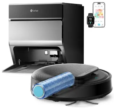 🧽 Lefant M5 Pro Saugroboter mit Wischfunktion & Heißwasser-Reinigung für 296,39€ (statt 379€)
