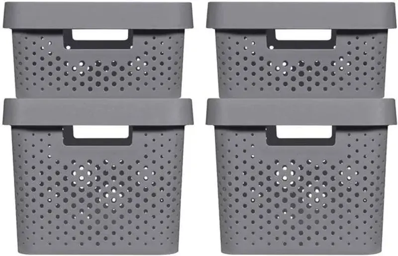 🗃️ 4er Set Curver Infinity Aufbewahrungsboxen, 2x11L + 2x17L für 29,99€ (statt 40€)