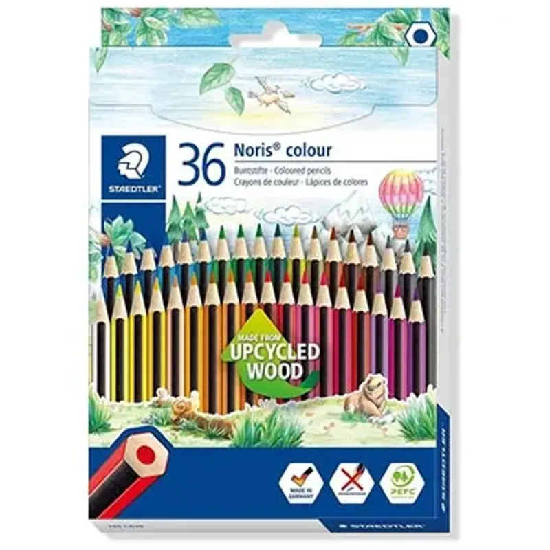 ✍🏻 36er Set Staedtler Noris colour 185 Buntstifte für 5,77€ (statt 9€)
