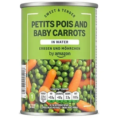 🥕 4 x 400g by Amazon Erbsen & Möhrchen ab 3,64€ (statt 6€)