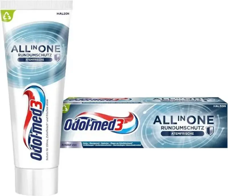 🦷 4x Odol-med3 All in One Rundumschutz, 75ml ab 5,76€ (statt 10€)