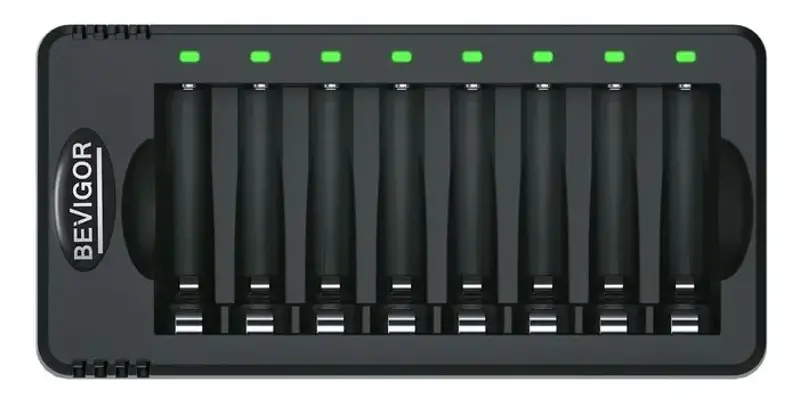 🔋 Bevigor Ladegerät für NiMH Akkus (AA & AAA) mit 8 Slots für 7,79€ (statt 12€)