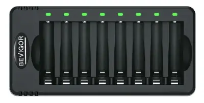 🔋 Bevigor Ladegerät für NiMH Akkus (AA & AAA) mit 8 Slots für 7,79€ (statt 12€)