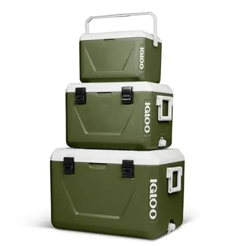 IGLOO stapelbare passive Kühlboxen Set 55 L + 27 L + 11 L für 99,99€ (statt 139€)