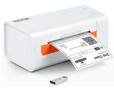 🖨️ VEVOR Thermodirekt-Etikettendrucker mit 150 mm/s, 203dpi für 43,90€ (statt 55€)