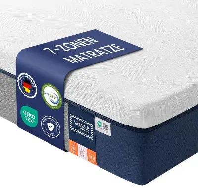 💤 VASAGLE 7 Zone Matratze (160 x 200 cm) aus Gel-Memory-Schaumstoff, 25 cm & H3 für 124,99€ (statt 155€)