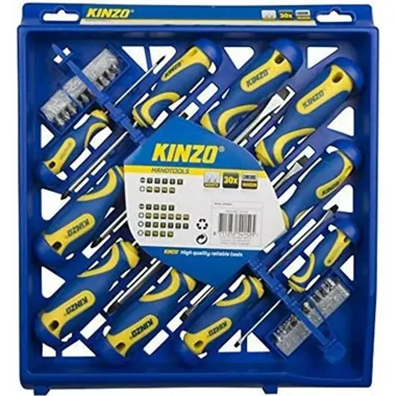 🪛 Kinzo Profi Schraubendreher Set, 30-tlg. für 10,49€ (statt 25€)
