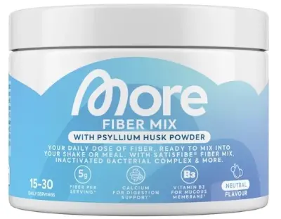 💪🏻 180g MORE Ballaststoff Mix mit Flohsamenschalen für 13,49€ (statt 20€)