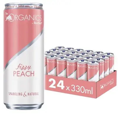 🍑 24x 0,33L Red Bull Organics Bio Fizzy Peach für 25,99€ (statt 33€)