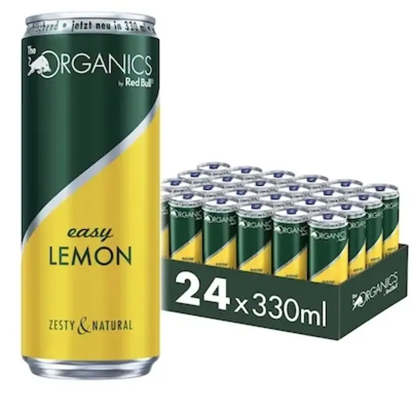 🍋 24x 0,33L Red Bull Organics Bio Easy Lemon für 25,99€ (statt 40€)