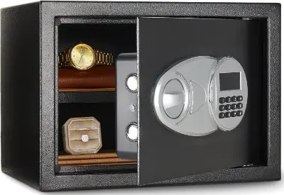🔐 Amazon Basics Digitaler Stahl-Tresor, 14L für 45,36€ (statt 57€)