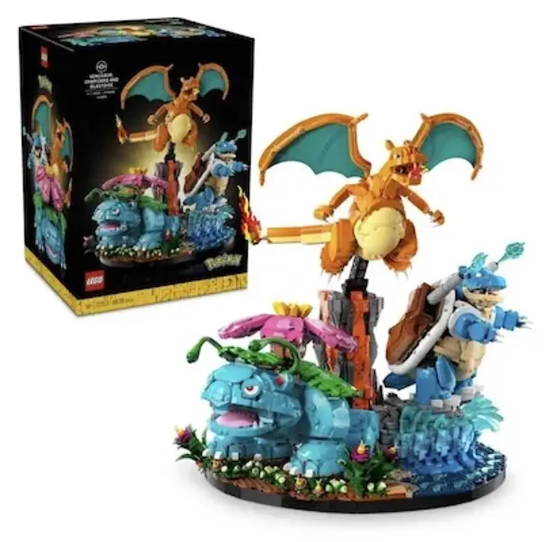 🧱 LEGO Pokémon Bisaflor, Glurak und Turtok (72153) für 590,99€ (statt 630€)