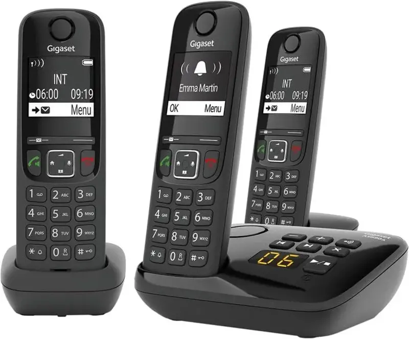 📞 Gigaset AS690A Trio 3 DECT-Telefone mit Anrufbeantworter für 66€ (statt 84€)