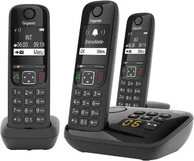 📞 Gigaset AS690A Trio 3 DECT-Telefone mit Anrufbeantworter für 66€ (statt 84€)