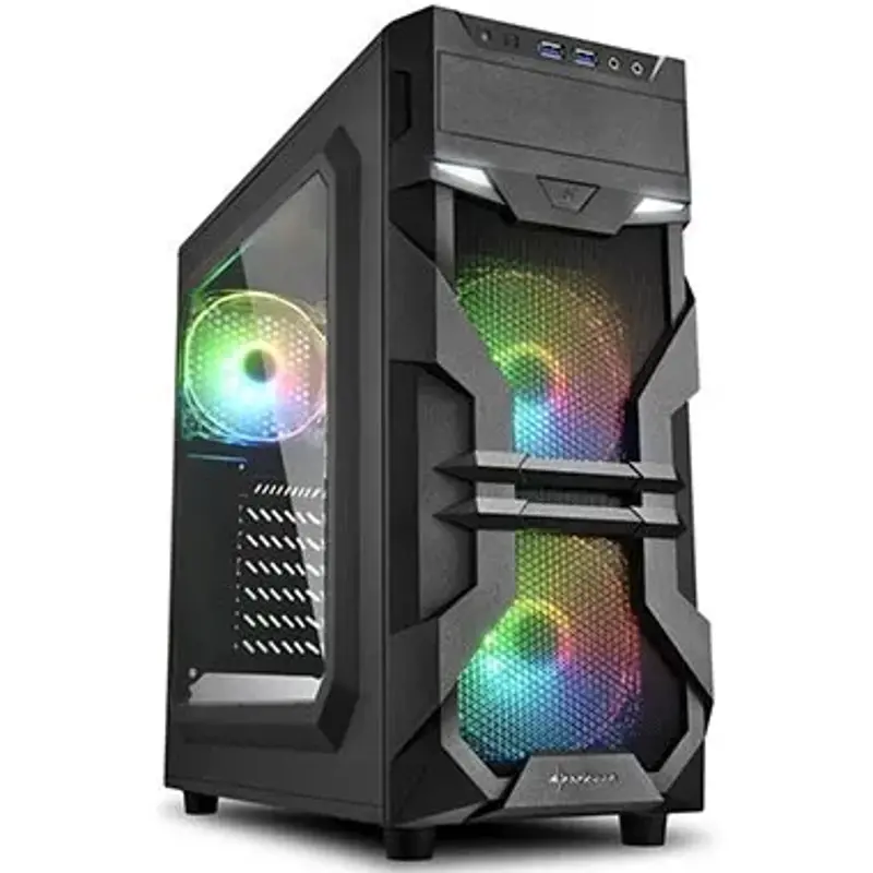 🖥️ Sharkoon VG7-W RGB ATX PC-Gehäuse für 24,99€ (statt 68€)