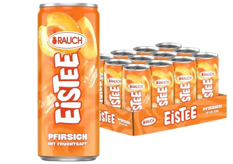 Krass! 🍑 12x Rauch Eistee Pfirsich 330ml für 8,78€ (statt 13€) inkl. Pfand – effektiv nur 5,78€ ‼️