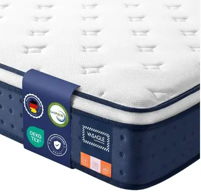 🛏️ Vasagle Taschenfederkernmatratze mit Gel Memory, 200 x 90 x 25cm für 69,99€ (statt 96€)