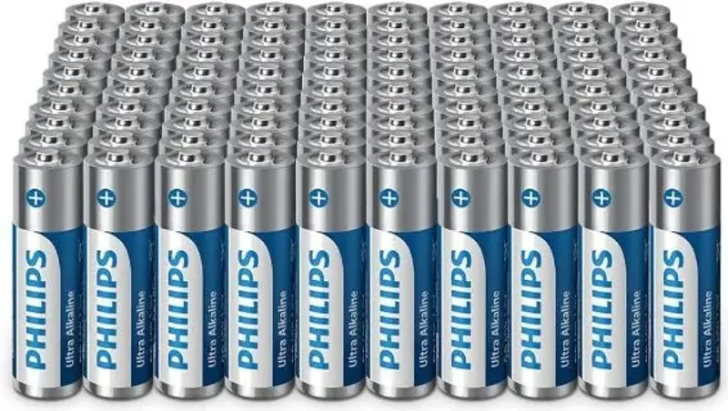 🔋 100er Pack Philips Ultra AA Alkali Batterien für 22,18€ (statt 35€) – 0,22€ pro Batterie