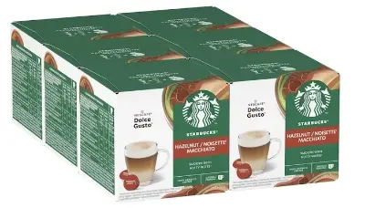 ☕️ 6x 12 Starbucks Hazelnut Macchiato Kaffeekapseln für 29,99€ (statt 38€)