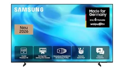 Samsung Crystal U7099H 65 Zoll UHD smart TV mit AI Companion für 566,10€ (statt 664€)