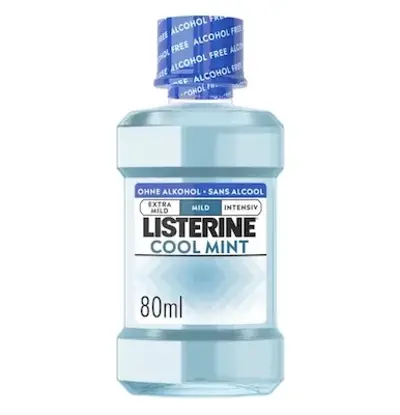 😬 12x Listerine Cool Mint Mild Mundspülung (alkoholfrei), 80 ml ab 5€ (statt 13€)