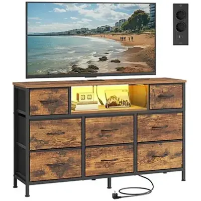🏺 Songmics Kommode mit 8 Stoffschubladen & Beleuchtung für 44,87€ (statt 66€)