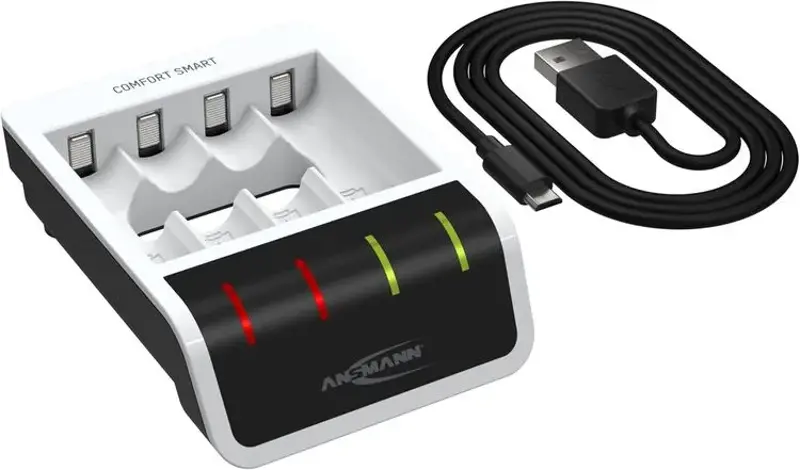 🪫 Ansmann 4-Slot Akku-Ladegerät für NiMH AA Mignon & AAA Micro für 16,99€ (statt 21€)