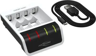 🪫 Ansmann 4-Slot Akku-Ladegerät für NiMH AA Mignon & AAA Micro für 16,99€ (statt 21€)