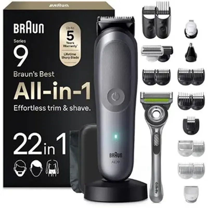 🪒 Braun AIO9545 Multigroom All-in-One Series 9 für 109,99€ (statt 141€)