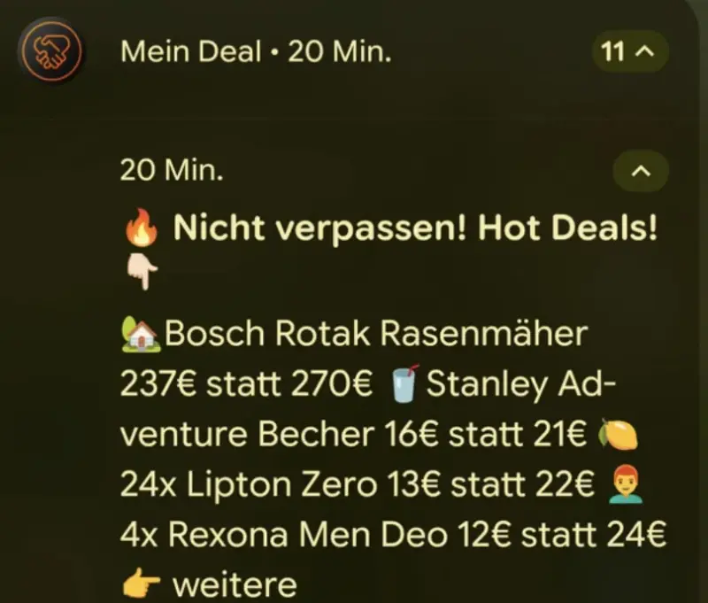 ⁉️An die Android Mein-Deal App Nutzer: Highlight Push bekommen? Bitte kommentieren!