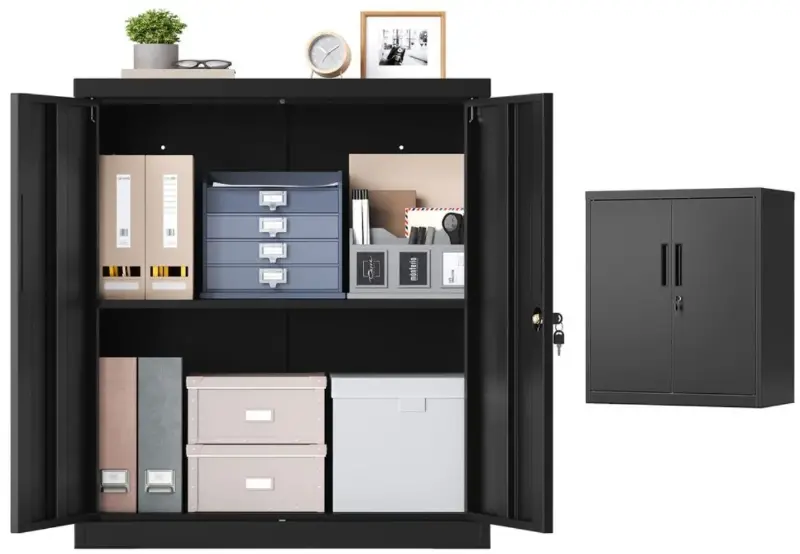 🗃️ Songmics Aktenschrank mit 2 Türen, 80x40x90cm, abschließbar für 69,99€ (statt 92€)