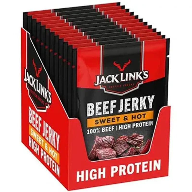 🥓 12er Pack Jack Links Beef Jerky Sweet & Hot, je 40g ab 30,74€ (statt 43€)