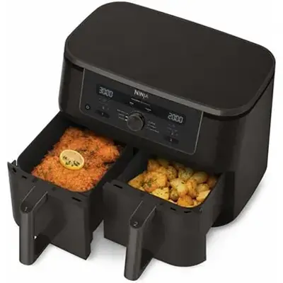 🍟 Ninja DZ400EUBK MAX Dual Zone Heißluftfritteuse, 9,5L für 169,99€ (statt 230€)