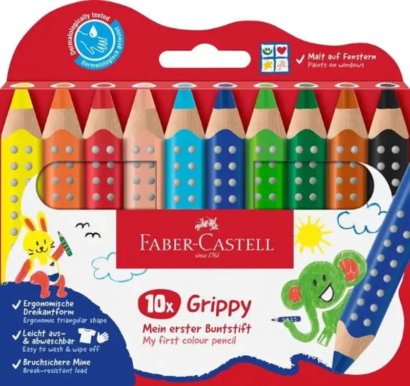 ✍🏻 10er Pack Faber Castell Grippy Buntstifte Set für 14,85€ (statt 20€)
