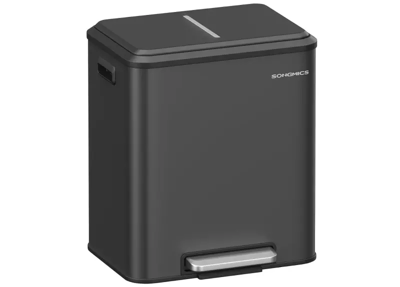 🗑️ Songmics Mülltrennsystem mit Softclose, 2 x 15L für 29,29€ (statt 39€)