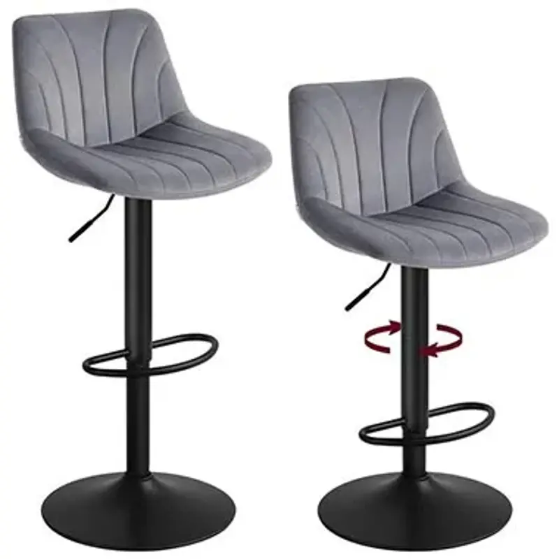 🪑 2er Set VASAGLE Barhocker mit Rückenlehne für 59,99€ (statt 90€)