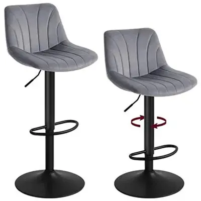 🪑 2er Set VASAGLE Barhocker mit Rückenlehne für 59,99€ (statt 90€)