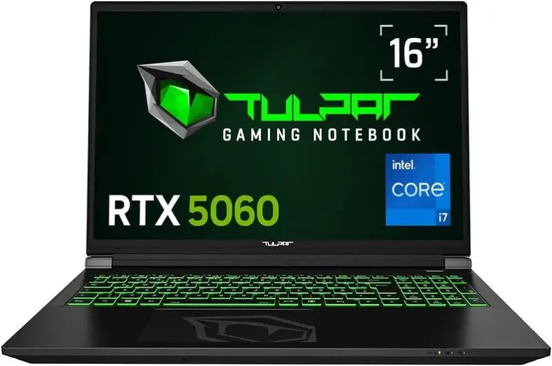 💻 Tulpar T6 V3.5.2 Gaming Laptop mit 16“ FHD+, Core i7 & RTX 5060 für 1.209€ (statt 1.389€)