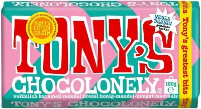 🍫 4x Tonys Chocolonely Greatest Bits Tafel, je 180g für 12,57€ (statt 18€)